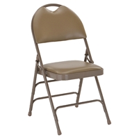 Hercules Series Ultra Premium Folding Chair - Extra Large, Beige