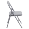 Hercules Series Metal Folding Chair - Triple Braced, Double Hinged, Gray - FLSH-HF3-MC-309AS-GY-GG