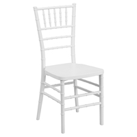 Hercules Premium Series Resin Stacking Chiavari Chair - White