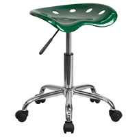 Vibrant Tractor Seat Stool - Green and Chrome