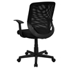 Mid Back Mesh Task Chair - Swivel, Padded Seat, Black - FLSH-LF-W-95A-BK-GG