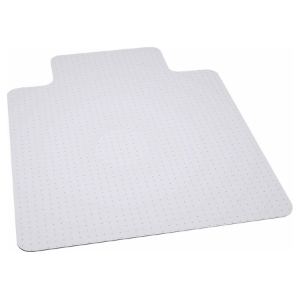 36" x 48" Rectangular Big and Tall Carpet Chair Mat - Clear, Lip 