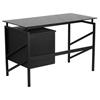 Glass Desk - Two Drawer Pedestal - FLSH-NAN-WK-036-GG