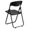 Hercules Series Folding Chair - Ganging Brackets, Black Plastic - FLSH-RUT-I-BLACK-GG