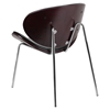 Bentwood Chair - Black Leather, Mahogany - FLSH-SD-2268A-7-GG