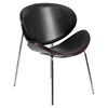 Bentwood Chair - Black Leather, Mahogany - FLSH-SD-2268A-7-GG