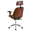 Executive Office Chair - High Back, Black Leather, Swivel - FLSH-SD-SDM-2235-5-BK-HR-GG