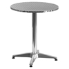 23.5" Round Bistro Table - Aluminum - FLSH-TLH-052-1-GG