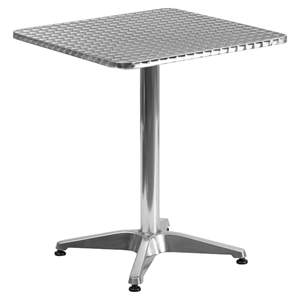 23.5" Square Bistro Table - Aluminum 