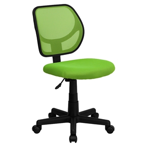 Swivel Task Chair - Low Back, Green 