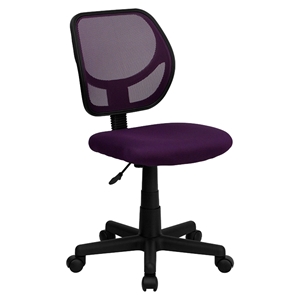 Swivel Task Chair - Low Back, Purple 