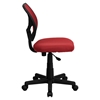 Swivel Task Chair - Low Back, Red - FLSH-WA-3074-RD-GG