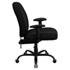 Hercules Series Big and Tall Office Chair - Height Adjustable Arms, Black - FLSH-WL-715MG-BK-A-GG
