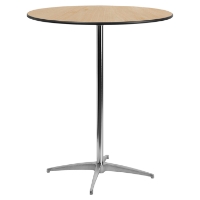 36" Round Wood Cocktail Table - Natural