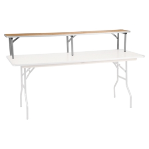 72" x 12" Birchwood Bar Top Riser - Natural 
