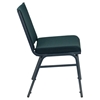 Hercules Series Stack Chair - Green, Ganging Bracket - FLSH-XU-60153-GN-GG