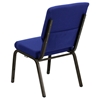 Hercules Series Stacking Church Chair - Navy Blue, Gold Vein Frame - FLSH-XU-CH-60096-NVY-GG