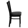 Hercules Series Side Chair - Black, Vertical Back - FLSH-XU-DG-6Q2B-VRT-BLKV-GG