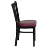 Hercules Series Side Chair - Burgundy, Black, Vertical Back - FLSH-XU-DG-6Q2B-VRT-BURV-GG