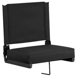 Stadium Chair - Ultra Padded Seats, Black 