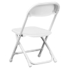 Kids Plastic Folding Chair - White - FLSH-Y-KID-WH-GG