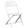 Kids Plastic Folding Chair - White - FLSH-Y-KID-WH-GG