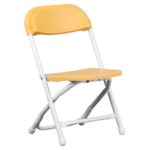 Kids Plastic Folding Chair - Yellow 