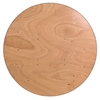 60" Round Wood Banquet Table - Folding, Natural - FLSH-YT-WRFT60-TBL-GG