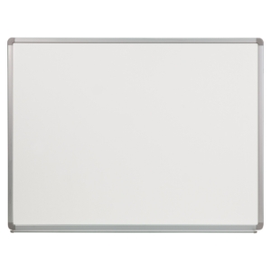 48" x 36" Porcelain Magnetic Marker Board - White 
