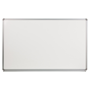 60" x 36" Porcelain Magnetic Marker Board - White 