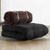 Black Chair Sleeper with Buckle Up Mattress - FF-BUC1BX005X