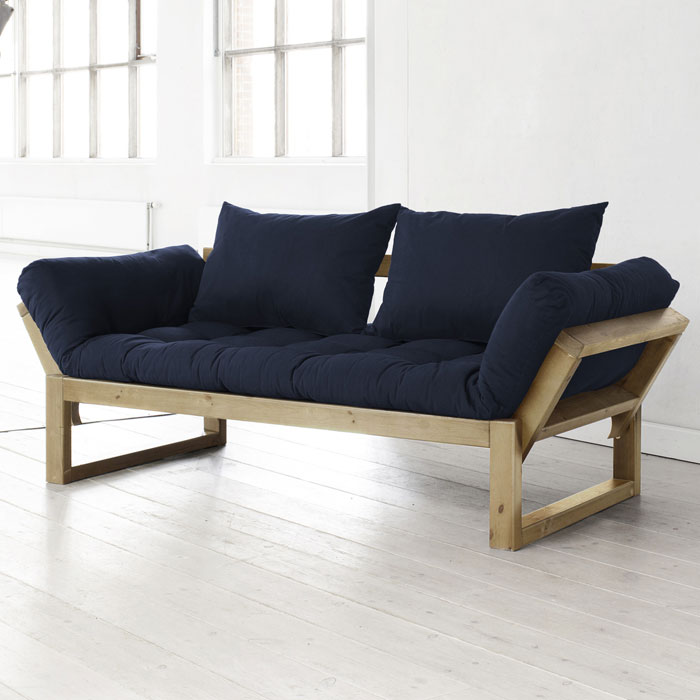 Edge Multi-Positional Futon Set - Natural Wood Frame | DCG Stores