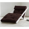 Figo Futon Chaise Lounge with White Frame - FF-FIGOWH1