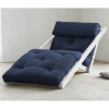 Figo Futon Chaise Lounge with White Frame - FF-FIGOWH1