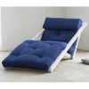 Figo Futon Chaise Lounge with White Frame - FF-FIGOWH1