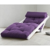 Figo Futon Chaise Lounge with White Frame - FF-FIGOWH1