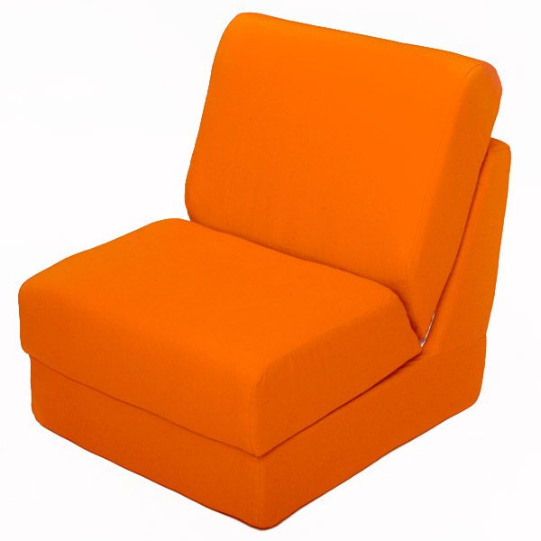 Teen Chair Sleeper in Orange Canvas 