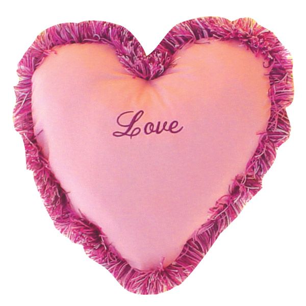 Valentine Pink Heart Novelty Pillow 