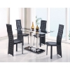 Tiago 5 Piece Dining Set - GLO-2108DT-027DC-5S