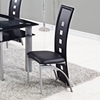 Colby 5-Piece Dining Set in Black - GLO-D1058NDT-D1058DC-M-SET