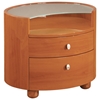 Emily Contemporary Oval Nightstand - GLO-EMILY-XX-NS