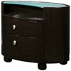 Emily Contemporary Oval Nightstand - GLO-EMILY-XX-NS