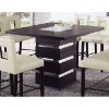 Brinley Bar Table with Frosted Glass Accent - GLO-DG072BT