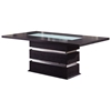 Brinley Dining Table with Frosted Glass Accent - GLO-DG072DT