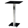 Ellie Bar Table - Black, Chrome Leg - GLO-MD096BT-M