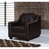 Leather Sofa Set in Agnes Walnut with Nailhead Trim - GLO-U7451-SET