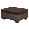Jorge Sectional Sofa with Ottoman, Chocolate Corduroy/Brown - GLO-U88018-CHOC-SET