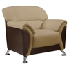 Maxwell Sofa Set in Cappuccino/Chocolate - GLO-U9103-CAPP-CHOC-SET