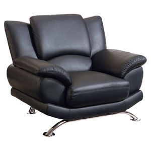 Jesus Chair in Black Leather 