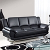 Jesus Leather Sofa, Black - GLO-U9908-BL-S-W-LEGS-M